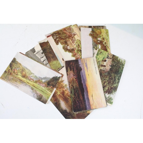 411 - Collection of around 600 Surrey postcards to include a large quantity of real photographic examples,... 