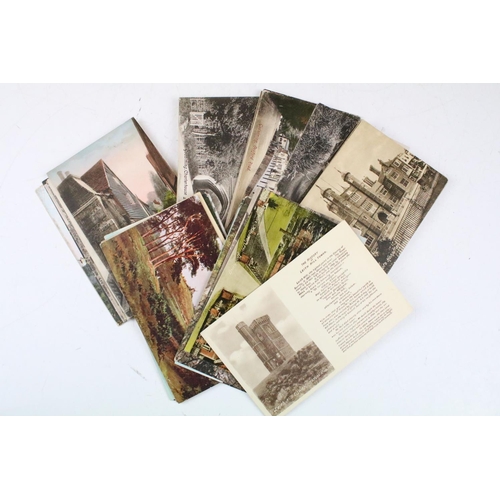 411 - Collection of around 600 Surrey postcards to include a large quantity of real photographic examples,... 