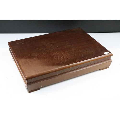 514 - Cased six setting canteen of silver plated cutlery together with a collection of theatre programmes