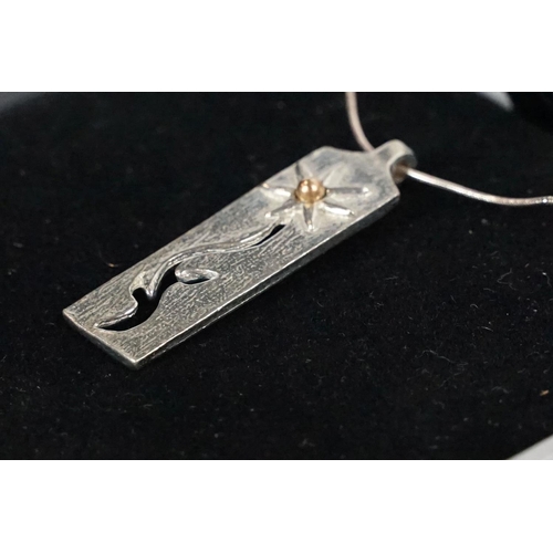 283 - South crofty collecting of pure Cornwall tin necklace and pendant