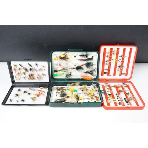 191 - Three Cases of Fishing Flies including Snowbee Model no.100 & Leeda