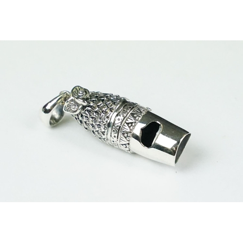 239 - Silver owl style whistle