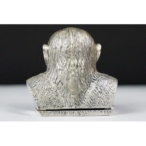 245 - Silver plated gorilla style vesta case