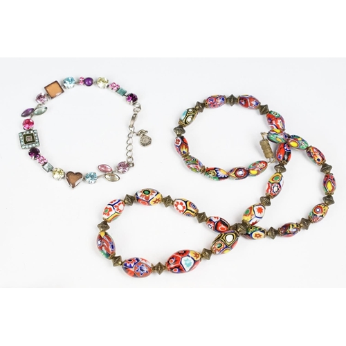 249 - A small collection of mixed jewellery to include a large fully hallmarked sterling silver cuff bangl... 