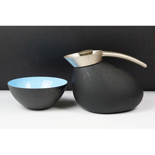 252 - A Georg Jensen thermos together with a Norman Copenhagen bowl.