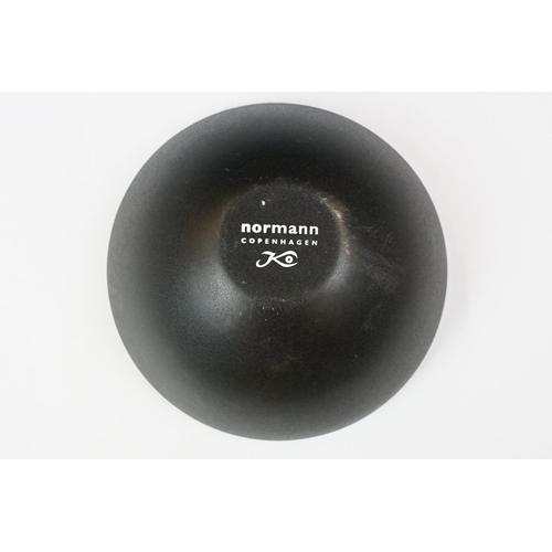 252 - A Georg Jensen thermos together with a Norman Copenhagen bowl.