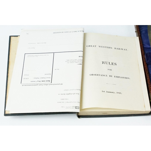 339 - A box of mixed collectables to include turned wooden trinket boxes, Zeiss tripod, GWR rule book and ... 