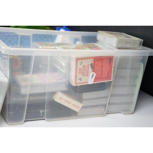 353 - A collection of playing card sets to include many erotic examples.