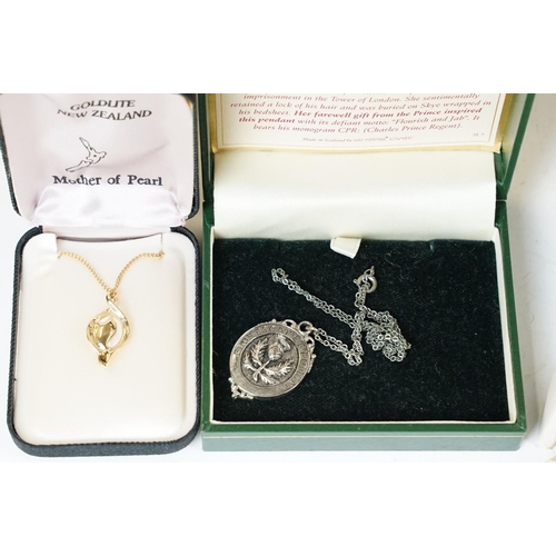 257 - Jewellery box and content to include brooches, watches, ring, bracelets and silver