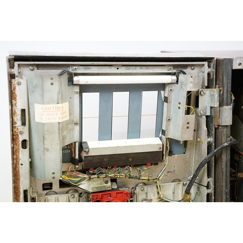 598 - Super Blue Star one armed bandit, slot machine, with keys, 67cm high x 51cm wide x 43.5cm deep