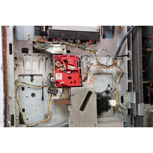 598 - Super Blue Star one armed bandit, slot machine, with keys, 67cm high x 51cm wide x 43.5cm deep