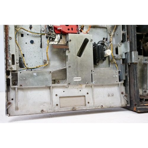 598 - Super Blue Star one armed bandit, slot machine, with keys, 67cm high x 51cm wide x 43.5cm deep