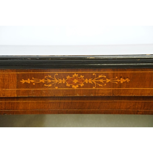 608 - Edwardian mahogany inlaid display cabinet with gilt metal mounts, glazed door and shelves within, 10... 