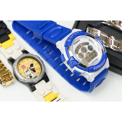 357 - A large collection of ladies and gents watches to include Seiko, Rotary, Lorus...etc.. together with... 