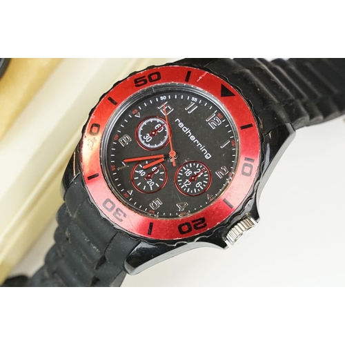 357 - A large collection of ladies and gents watches to include Seiko, Rotary, Lorus...etc.. together with... 