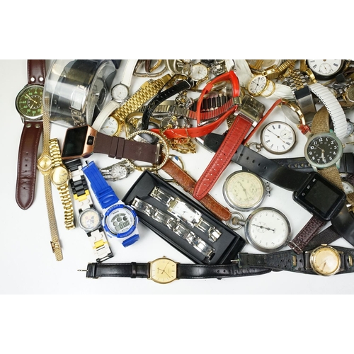 357 - A large collection of ladies and gents watches to include Seiko, Rotary, Lorus...etc.. together with... 