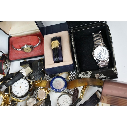 357 - A large collection of ladies and gents watches to include Seiko, Rotary, Lorus...etc.. together with... 