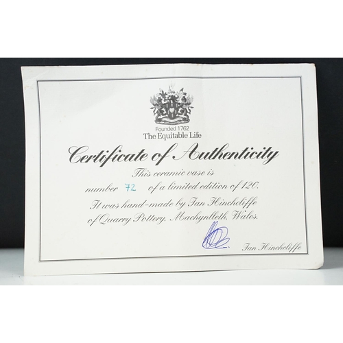 361 - A small group of collectables to include a limited edition ceramic vase, Womens Voluntary Service me... 