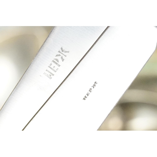 377 - A selection of Russian silver plated cutlery.