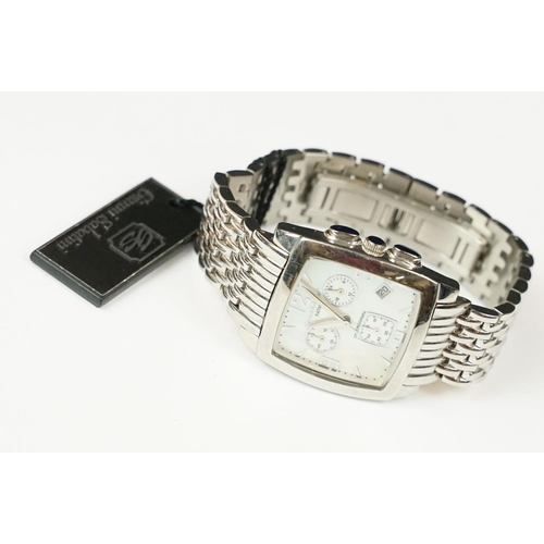 389 - Three gents boxed watches to include Sekona chronograph Gianni sabatini mop dial chronograph, US pol... 