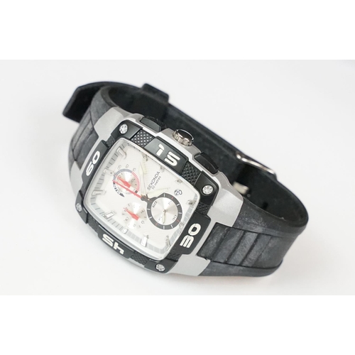 389 - Three gents boxed watches to include Sekona chronograph Gianni sabatini mop dial chronograph, US pol... 