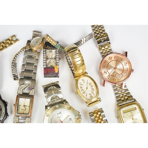 390 - A collection of ladies and gents wristwatches to include Casio.