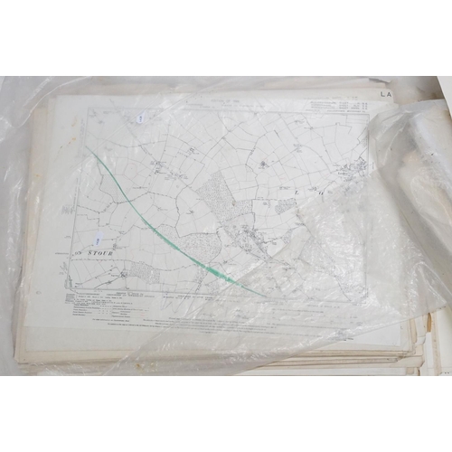 417 - Collection of early 20th Century Ordnance survey maps mostly of west country interest and dating fro... 