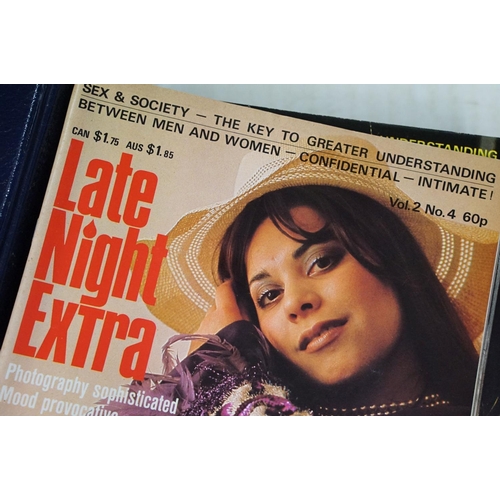 420 - Collection of assorted 1970s erotic magazines to include Girls Illustrated, Club International, Mayf... 
