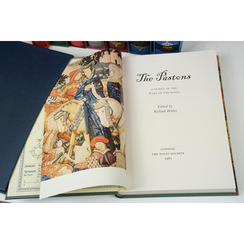 423 - Collection of Folio Society books in slip cases to include six Anthony Trollope titles including 'Th... 