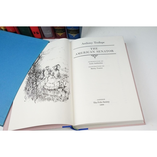 423 - Collection of Folio Society books in slip cases to include six Anthony Trollope titles including 'Th... 