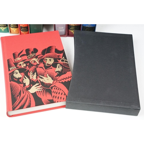 423 - Collection of Folio Society books in slip cases to include six Anthony Trollope titles including 'Th... 