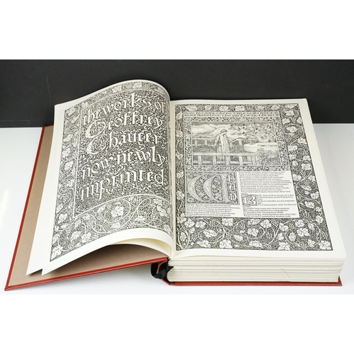 492A - Books - The Folio society - Geoffrey Chaucer - The Canterbury Tales - Eric Gill (in outer box), and ... 