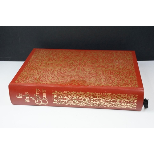 492A - Books - The Folio society - Geoffrey Chaucer - The Canterbury Tales - Eric Gill (in outer box), and ... 