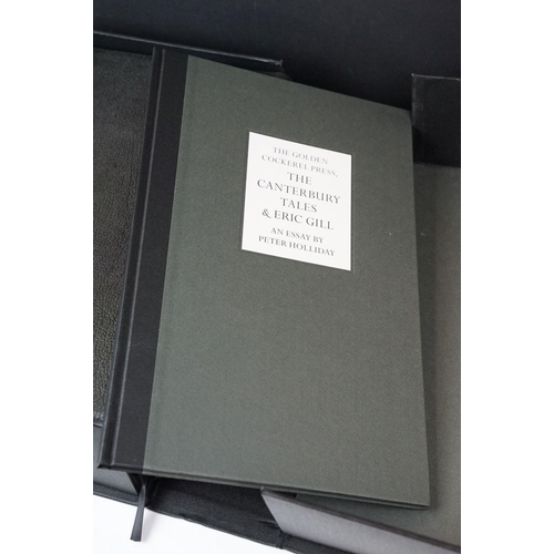 492A - Books - The Folio society - Geoffrey Chaucer - The Canterbury Tales - Eric Gill (in outer box), and ... 
