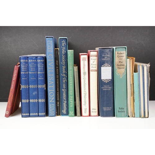 493 - Books - A collection of The Folio Society hardback books to include The Complete Oxford Shakespeare ... 