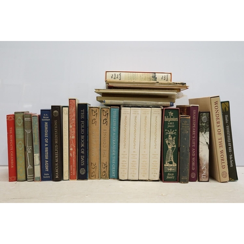 494 - Books - A Collection of around 25 The Folio Society hardback books, many contained within card sleev... 
