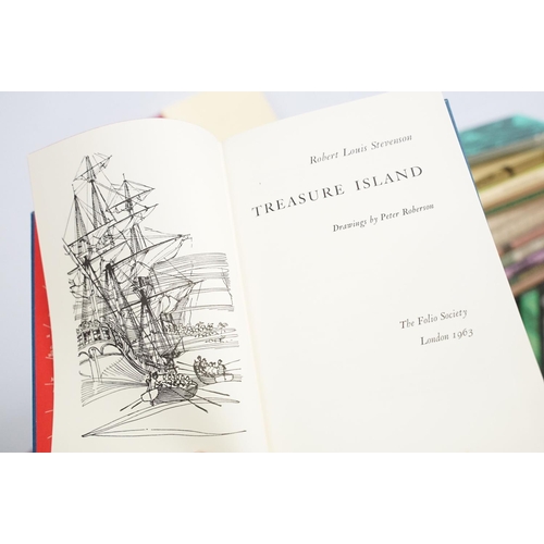499 - Books - A collection of the Folio Society hardback books housed within card sleeves to include Rober... 