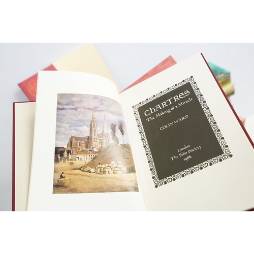 499 - Books - A collection of the Folio Society hardback books housed within card sleeves to include Rober... 