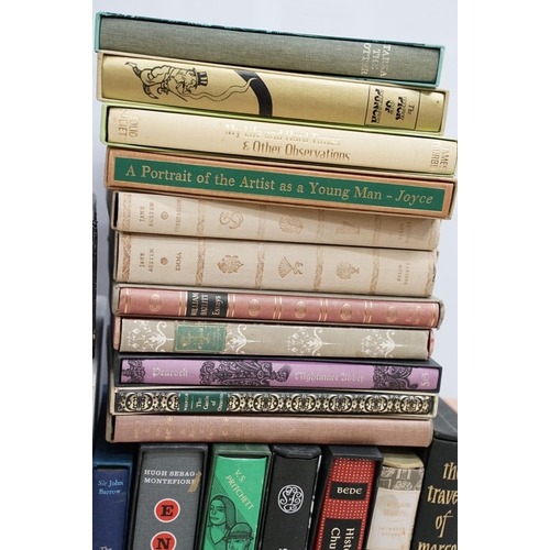 499 - Books - A collection of the Folio Society hardback books housed within card sleeves to include Rober... 