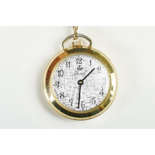 332 - Early 20th century Invincible pocket watch with 9ct gold chain, another pocket watch and a small mah... 