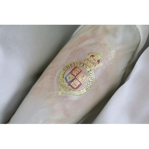 450 - Assorted 20th Century items to include a Christy's of London hat, small tribal mask, two brass and c... 