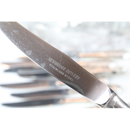 452 - Collection of Newbridge silver plated cutlery to include 60 kings pattern pieces and 50 Kings patter... 