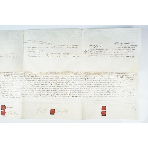 256 - Ephemera - two indentures, 1863 and 1869, Particulars and Conditions of Sale for Properties sold by ... 