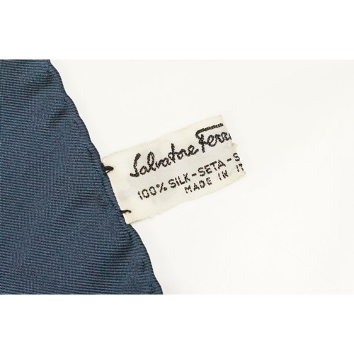 335 - Collection of three vintage silk scarves, comprising: Gucci, Salvatore Ferragamo and Selles a Housse... 