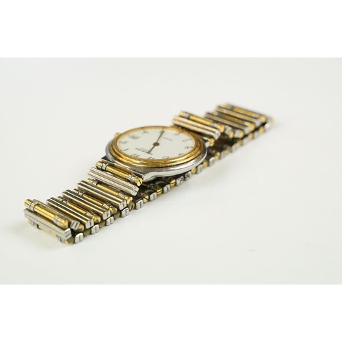 334 - Raymond Weil Geneve Quartz men's wristwatch, with bi-metal bracelet, marked 'water resistant'