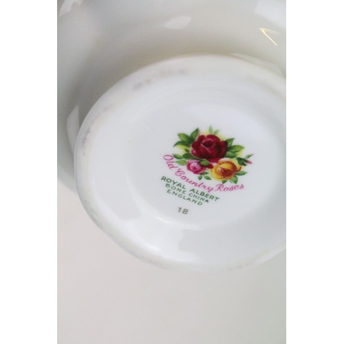 108 - Collection of Royal Albert Old Country Roses, comprising: a coffee pot, teapot, milk jug, sugar bowl... 