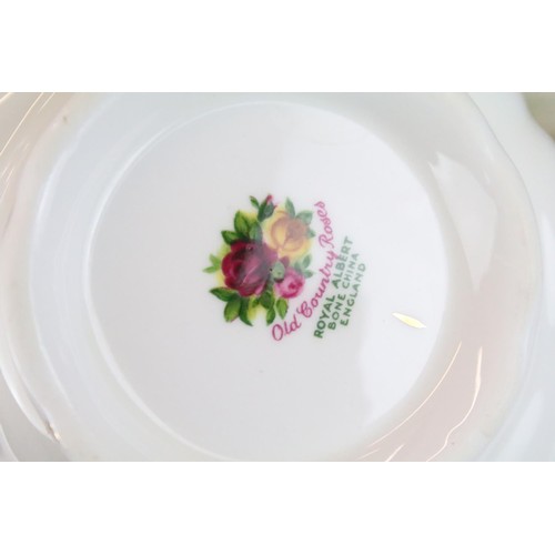 108 - Collection of Royal Albert Old Country Roses, comprising: a coffee pot, teapot, milk jug, sugar bowl... 