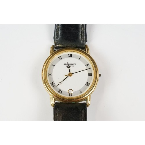 333 - Two wrist watches and a pocket watch to include a Raymond Weil wrist watch, a Charles Jourdan wrist ... 