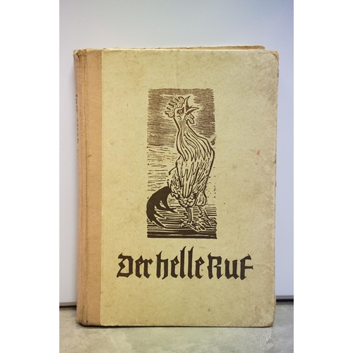 27 - Selection of early 20th century German books containing woodcuts and prints, together with one by Fr... 