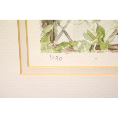 60 - Collection of Glyn Martin watercolours, comprising, Red Clematis 1990, 20 x 27.5cm, Apple Blossom 19... 